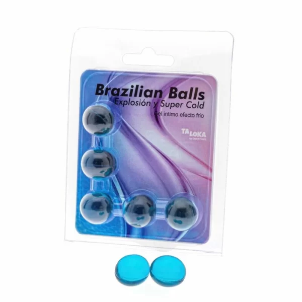 <strong>Discover the Taloka 5-Piece Brazilian Balls Set with Cooling Effect</strong><br><br>Elevate your relaxation routine with the Taloka Brazilian Balls Cooling Effect Massage Gel Set. Specially designed for massage and personal care