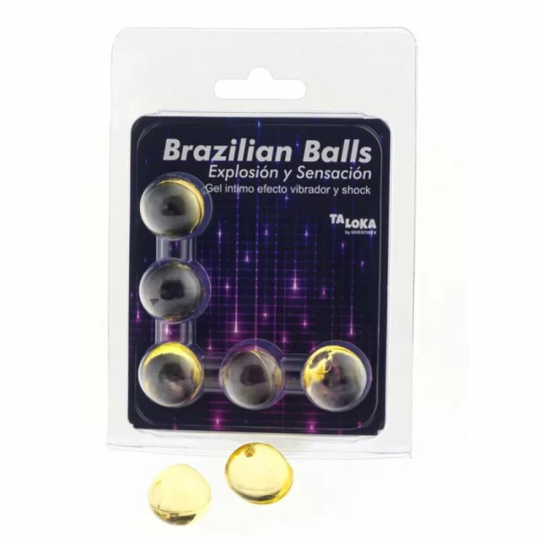 <b>Taloka Vibrating Gel-Release Spheres 5-Pack – Warming Massage Formula</b><br><br>Experience an innovative approach to personal care with the Taloka Vibrating Gel-Release Spheres. This set includes 5 individually sealed spheres