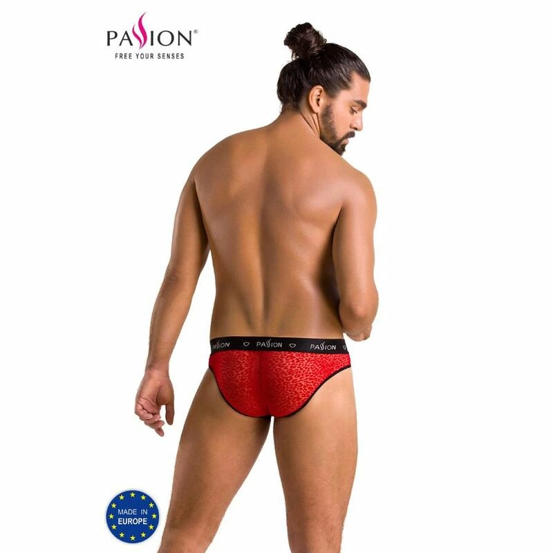 Passion Slip MIKE czerwony S/M - nowoczesne slipy męskie Oeko-Tex - Boutique Anelma Passion Mike Slip S/M Red - Modern Microfiber Intimate Wear