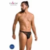 Passion Luke Black S/M Open Design Men's Briefs - Boutique Anelma Passion Slip Open Luke Black S/M - nowoczesne figi z poliuretanu