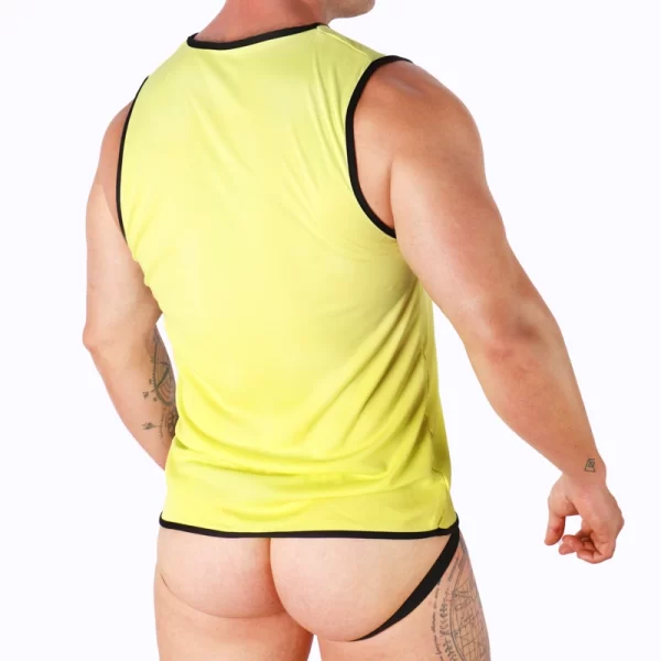 Macho Yellow Technical T-Shirt S/M - Lightweight Polyamide Blend