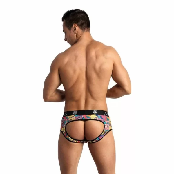 Anais Men Jock Bikini Komiksy S - kolorowy model z odkrytym tyÅ‚em