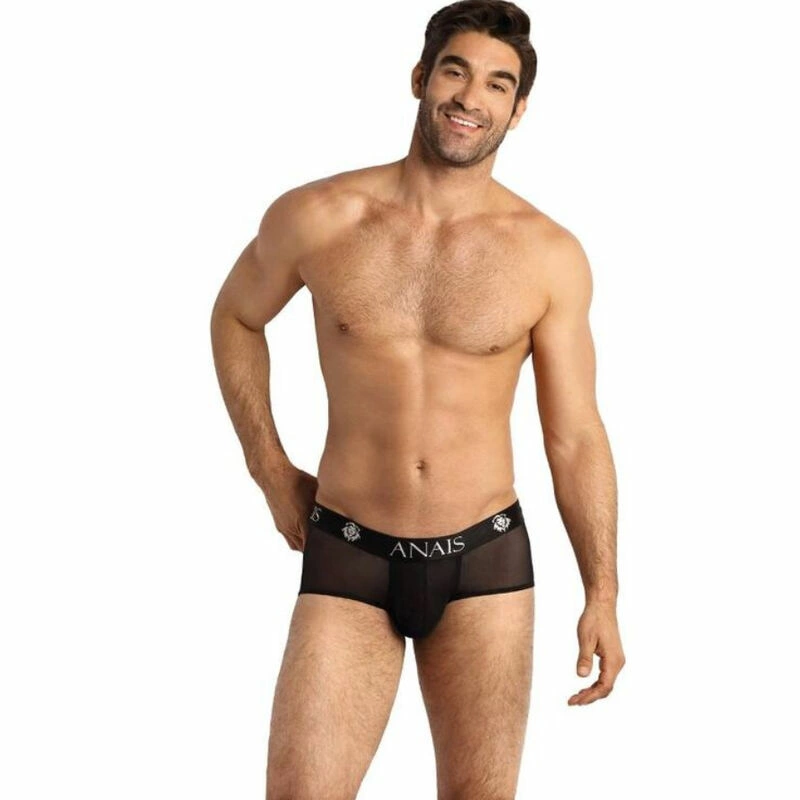 ANAIS MEN Eros Sporty Briefs S Black Tulle European Design - Boutique Anelma ANAIS MEN Eros Brief S - czarne figi męskie z tiulu