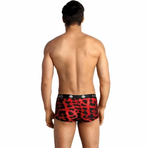 ANAIS MEN Savage Boxer S Red Microfiber Animal Print