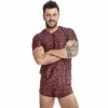 ANAIS MEN T-Shirt Tribal S - Czerwony
