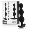 Black&Silver Rupert Flexible Silicone Ball Chain 10.5 cm - Unisex