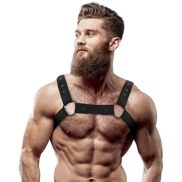Fetish Submissive Attitude UprzÄ…Å¼ Neoprenowa Regulowana Czarna Unisex