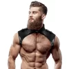 Fetish Submissive Attitude UprzÄ…Å¼ MÄ™ska Regulowana z Eko-skory Czarna