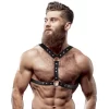Fetish Submissive Attitude - UprzÄ…Å¼ piersiowa mÄ™ska z eko-skory