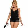 Subblime L/XL Body Czarna Koronka z Kwiatowym Wzorem Regulowane RamiÄ…czka