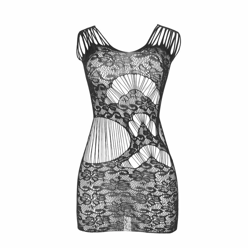 Subblime 951771 długa sukienka z siateczki - Boutique Anelma open back