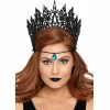 Leg Avenue Crown Black Glitter Blue Jewel - Elegant Party Accessory - Boutique Anelma