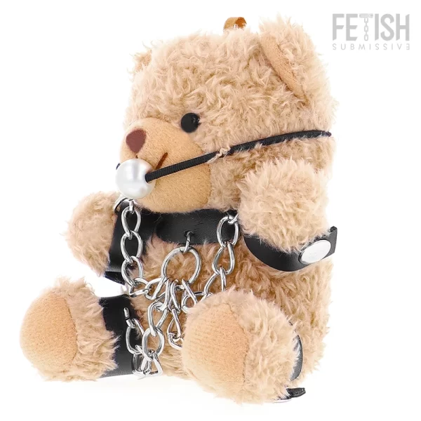 Fetish Submissive Fozzie Teddy Bear - Designer Plush with Metallic Accents - Boutique Anelma Fetish Submissive Fozzie Teddy Bear - Designer Plush with Metallic Accents