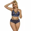 Subblime 954062 Komplet koronkowy niebieski S/M - biustonosz i figi