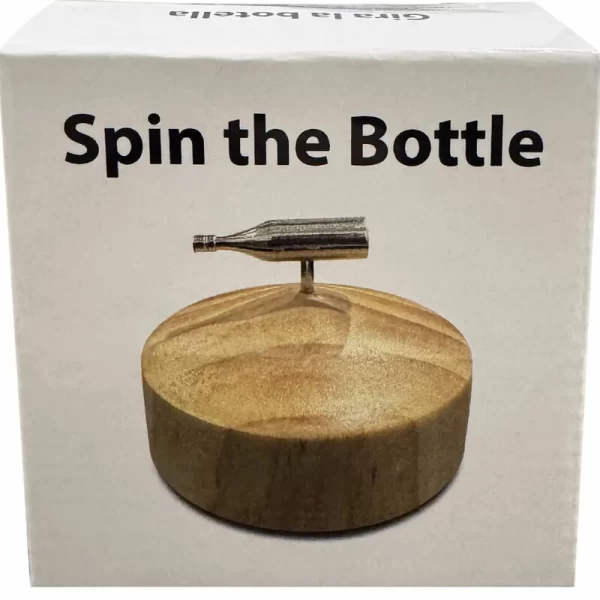 this set features a premium metal bottle and an elegant wooden base