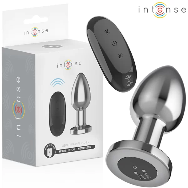 INTENSE Metal Plug L with Remote - 10 Vibration Modes