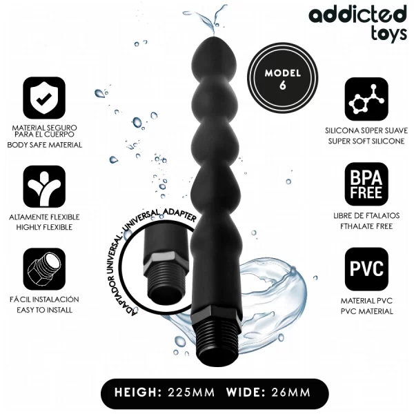 <strong>Addicted Toys Model 6 Intimate Hygiene System with Universal Adapter</strong><br><br>Maintain the highest standards of daily care with the Addicted Toys Model 6 Intimate Hygiene System. This advanced device is engineered for comfort