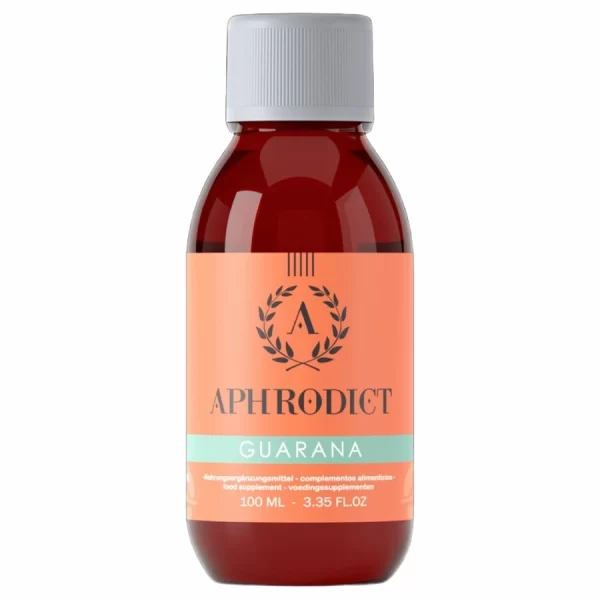 <strong>RUF Aphrodict Guarana Energy Drops 100ml</strong> is a high-quality food supplement designed for those seeking a natural boost of vitality and focus. Developed with a concentrated guarana extract and enriched with a mild sweetener