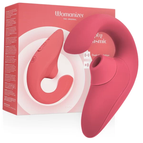Womanizer Blend Intimate Air Wave System Vibrant Rose