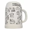 DIABLO PICANTE KAMASUTRA Beer Pitcher 700ml Ceramic Colorful Mug - Boutique Anelma DIABLO PICANTE KAMASUTRA Beer Pitcher 700ml Ceramic Colorful Mug