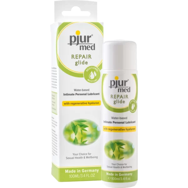 <p>Discover the advanced care of <strong>Pjur MED Repair Glide Water-Based Lubricant with Hyaluron 100ml</strong> – a high-quality