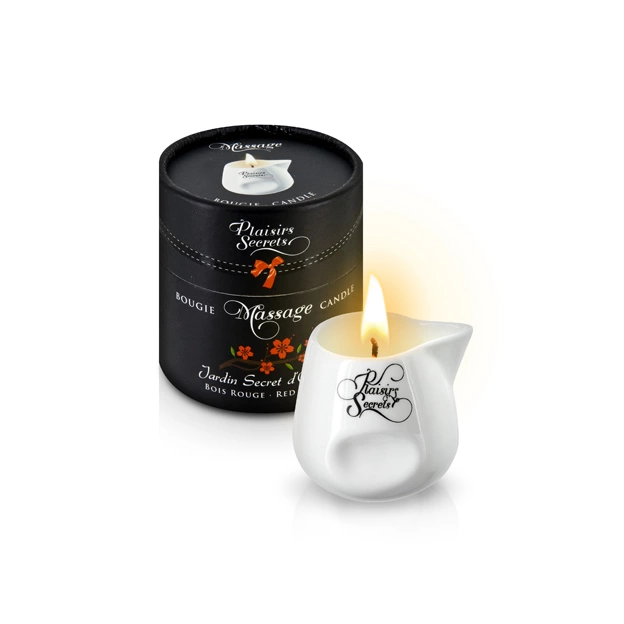 Plaisirs Secrets Massage Candle Bois Rouge 80ml - Scented Oil for Relaxation - Boutique Anelma Plaisirs Secrets Massage Candle Bois Rouge 80ml - Scented Oil for Relaxation