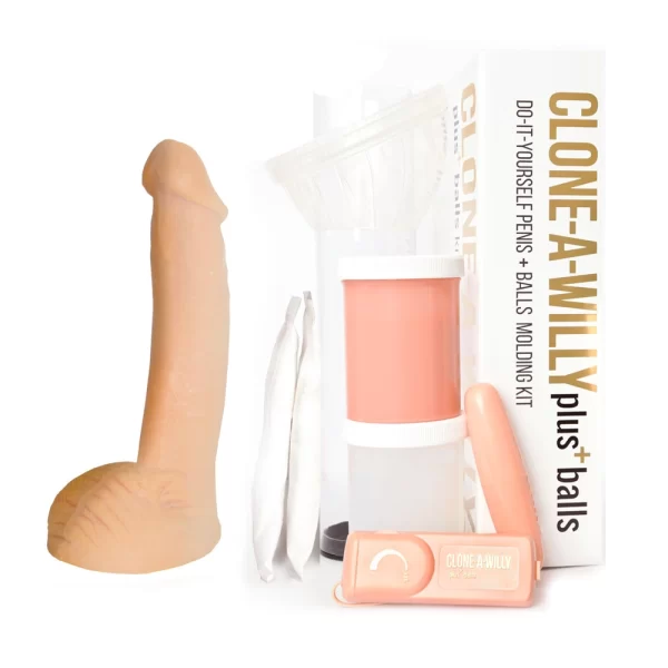 Clone-A-Willy Kit Nude - Custom Silicone Replica System with Balls