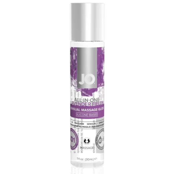<p><strong>Experience advanced skin comfort and soothing care with the System JO All-In-One Massage Glide Lavender 30ml.</strong></p>