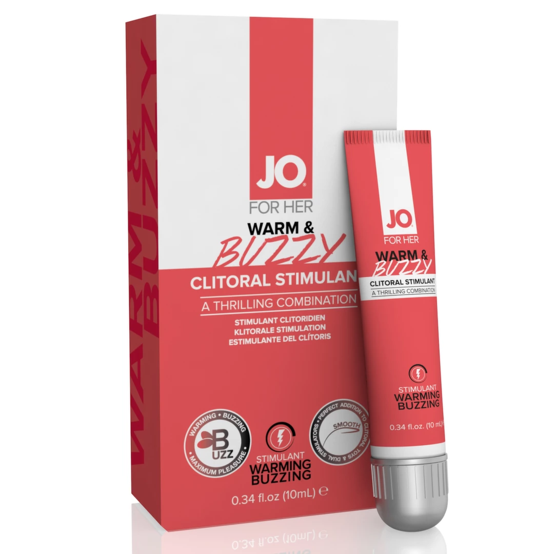 System JO Warm & Buzzy Sensation Gel Water-Based 10ml - Boutique Anelma System JO Warm & Buzzy Sensation Gel Water-Based 10ml