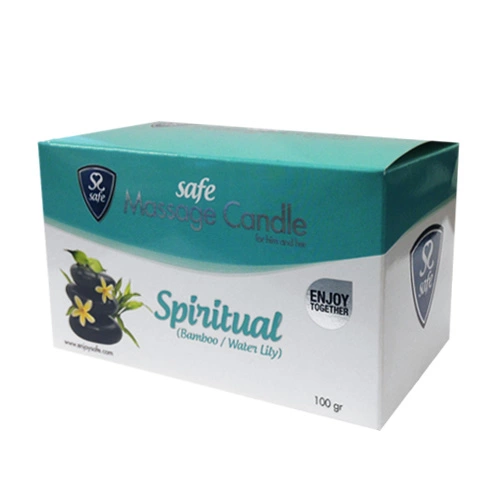 <p>Discover a unique approach to relaxation and wellness with the Safe Spiritual Bamboo & Waterlily Massage Candle. This innovative product combines the gentle ambiance of a candle with the benefits of a nourishing massage oil