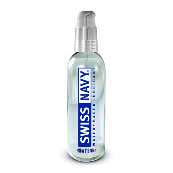 <p><strong>Swiss Navy Water Based Lubricant 118ml</strong> is a premium-quality product engineered for those seeking a smooth and long-lasting glide with advanced versatility. Featuring a unique gel-to-liquid consistency