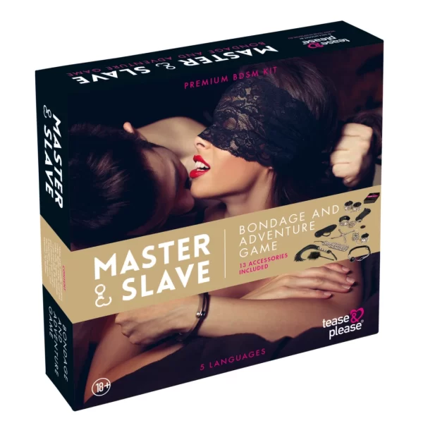 <p>Discover a new dimension of shared intimacy with the Master & Slave Bondage Set in elegant beige. This comprehensive accessory kit is thoughtfully designed for couples seeking to explore the dynamics of power exchange and imaginative role play