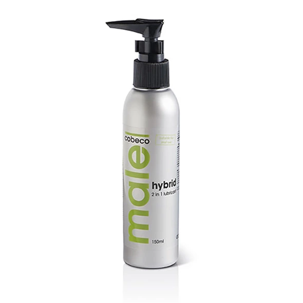 Cobeco MALE Hybrid 2-in-1 Water-Silicone Lubricant 150ml - Boutique Anelma Cobeco MALE Hybrid 2-in-1 Water-Silicone Lubricant 150ml