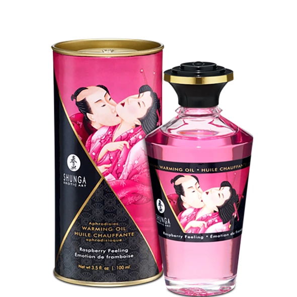 <p>Discover the Shunga Aphrodisiac Warming Oil in Raspberry – a premium edible oil designed to enhance personal moments with its innovative breath-activated warming system. Crafted for gentle application on selected areas of the body