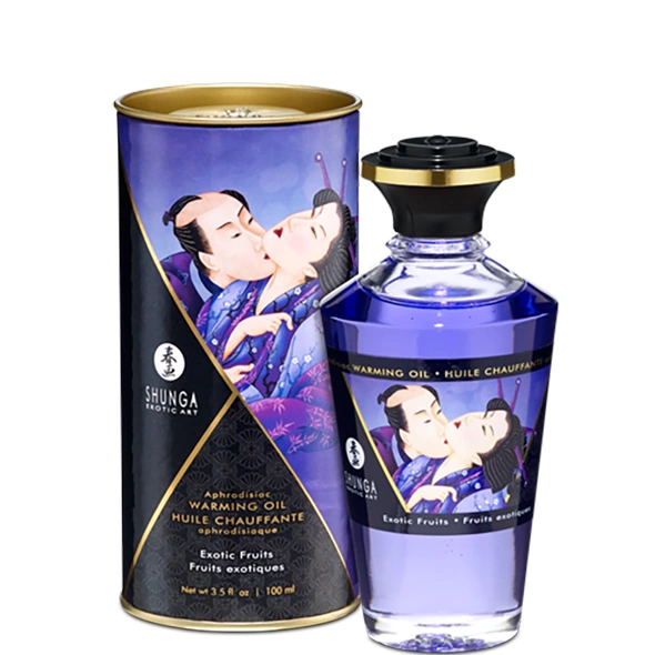 <p>Introducing the Shunga Aphrodisiac Warming Oil Exotic Fruits 100ml – a premium flavored formula designed for couples seeking a refined way to enhance moments of closeness. Developed by Shunga