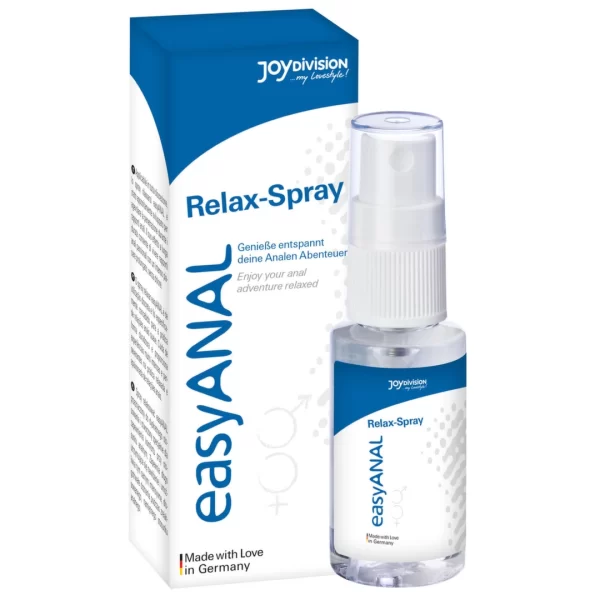 <p><strong>Joydivision easyANAL Relax-Spray 30 ml â€“ Comfort Formula Intimate Spray</strong> is expertly crafted for those seeking enhanced comfort and ease during intimate moments. This specialized spray features a soothing formula designed to reduce tension and provide a lasting