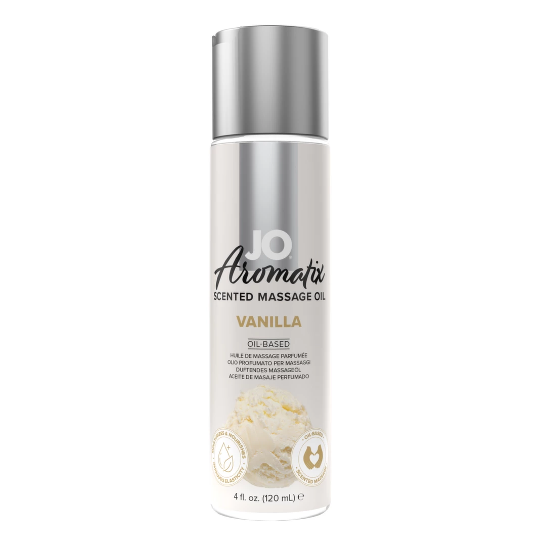 System JO Aromatix Massage Oil Vanilla 120ml - Vegan Formula - Boutique Anelma System JO Aromatix Massage Oil Vanilla 120ml - Vegan Formula