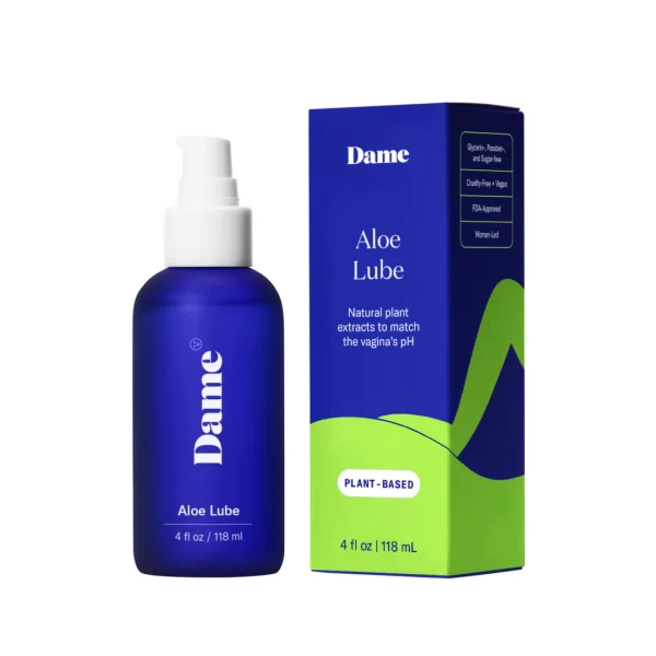 <p>Experience advanced comfort and care with Dame Products Aloe Lube