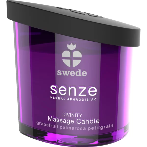 <p>Discover the soothing atmosphere and nurturing care of the <strong>Swede Senze Divinity Massage Candle 50ml</strong>. Specially crafted with a harmonious blend of high-quality natural oils and waxes