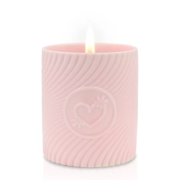 <p>Experience a new dimension of relaxation with the HighOnLove Pink Massage Candle infused with the delightful fragrance of Strawberries & Champagne. Crafted in small batches to ensure quality