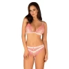 Obsessive Bloomys 2-Piece Lingerie Set Pink S/M Floral Lace - Boutique Anelma