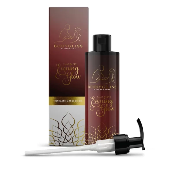 BodyGliss Chai Bliss Evening Glow Massage Oil - Silky Long-Lasting Formula 100ml