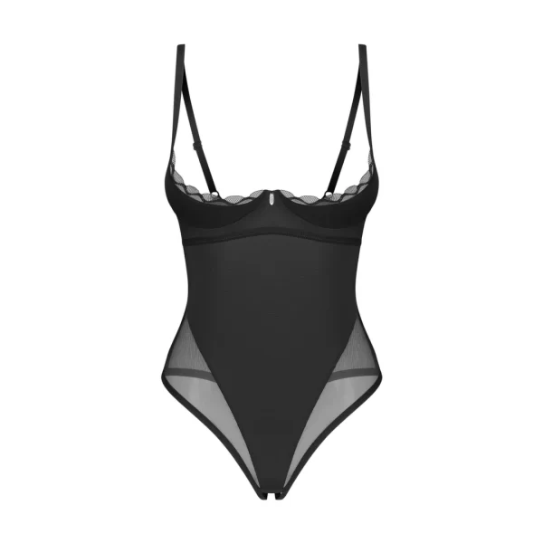 Alternative view of Obsessive Stelisa Open Design Teddy Black 2XL/3XL - Elegant High Cut