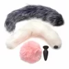 TAILZ Snap-On Intimate Plug Set - 3 Interchangeable Faux Fur Tails