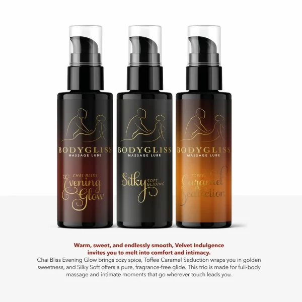 <b>BodyGliss Travel Edition Velvet Indulgence 3-Pack Lubricant Set 3x30ml</b><br><br>