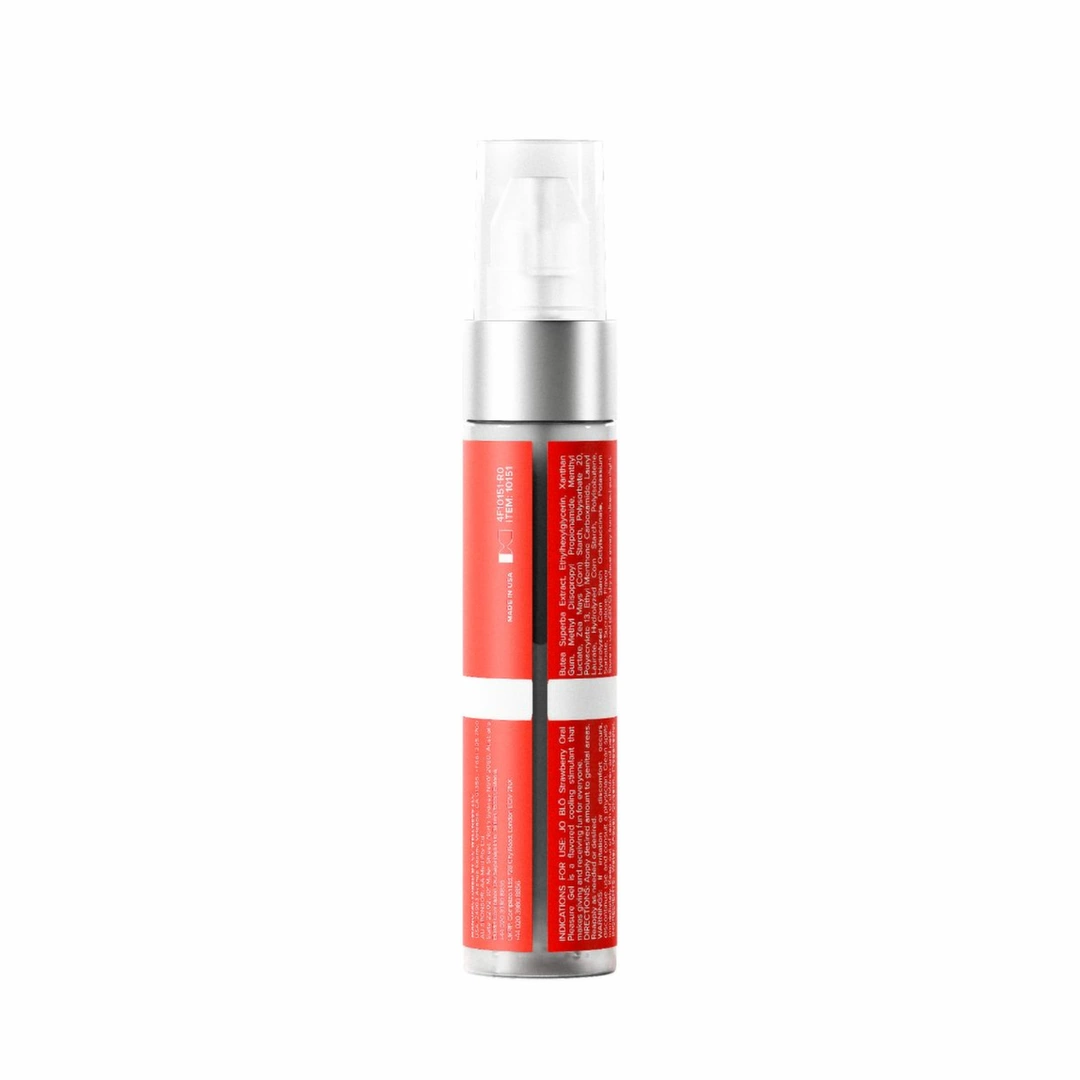 System JO - Boutique Anelma This innovative gel by JO is expertly crafted to enhance oral care routines with its unique blend of features. The formula delivers a vibrant strawberry flavor paired with a gentle cooling effect