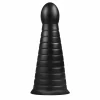BUTTR Devil Dog Silicone Large Ribbed Anal Plug Black XXL - Boutique Anelma BUTTR Devil Dog Silicone Large Ribbed Anal Plug Black XXL