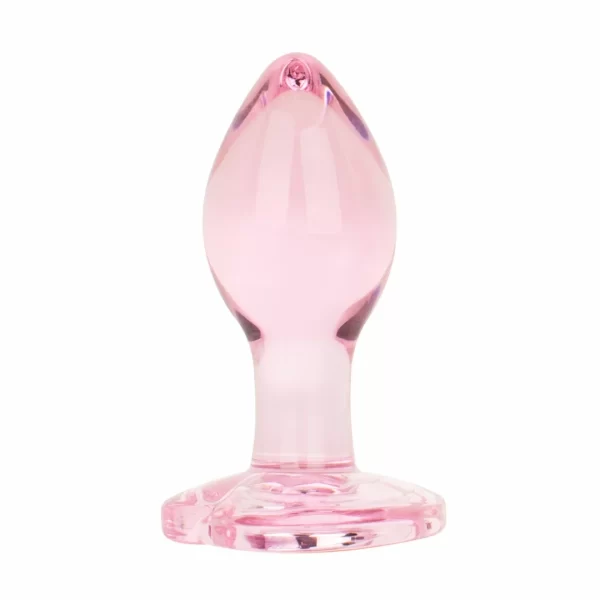 <h2>Anal Collection Glass Plug Small Pink 7cm â€“ Heart-Shaped Base</h2>