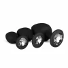 EasyToys Silicone Anal Trainer Set with Decorative Gem Black 3 pcs - Boutique Anelma EasyToys Silicone Anal Trainer Set with Decorative Gem Black 3 pcs