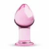 Glas Pink Medium Anal Glass Plug - Smooth Borosilicate